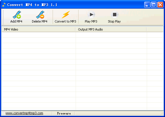 Convert MP4 to MP3 screenshot